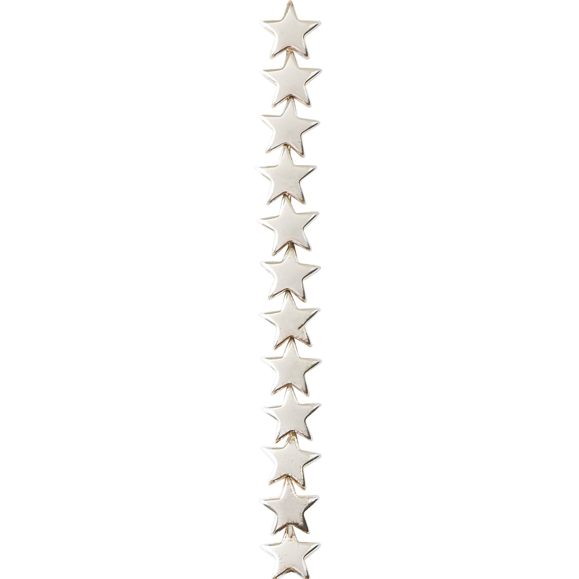 Silver Hematite Star Beads, 8mm by Bead Landing™